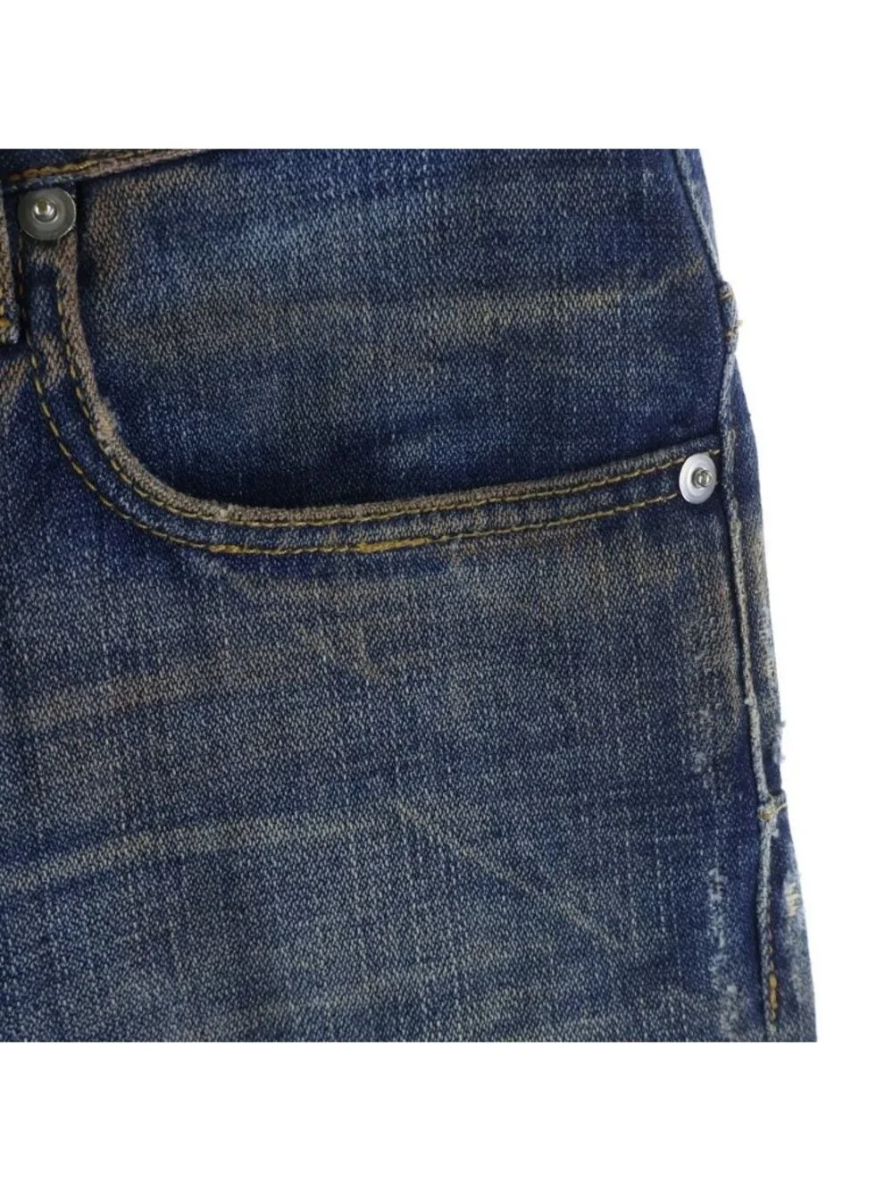 Dior Homme Rust Washed Denim Pants Red Indigo